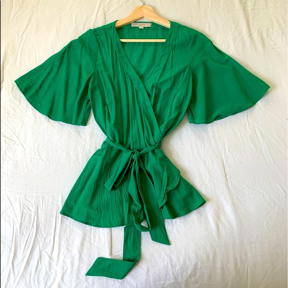 LOFT Tops - LOFT tied Waist wrap top, size S/P